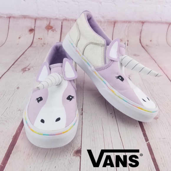 vans unicorn slip ons
